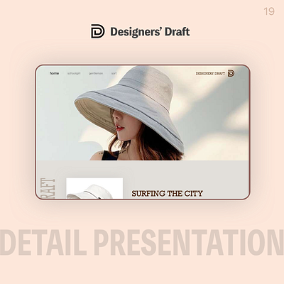 Bucket Hat Sun Protection -- Designers' Drafts app branding design graphic design illustration logo typography ui ux vector