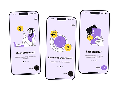 Mopay E-wallet Onboarding Illustration banking banking app card ewallet finance illustration mobile app mobile ui money onboarding page payment payment card ui wallet
