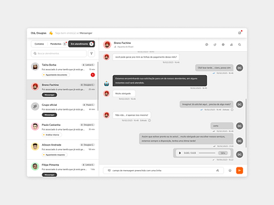 customer service chat accounting chat service ui ux
