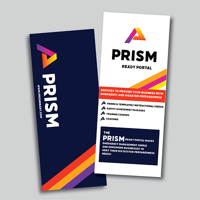 Prism Rack Card branding design graphic design logo mockup