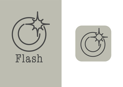 Camera App Logo "Flash" branding dailylogochallenge design graphic design logo photography ui ux vector