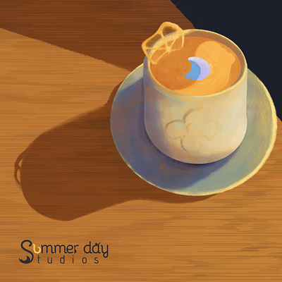 Sunkissed Summer Day Tea art art deco branding colourful design graphic design illustration mockups shading spring summer day sunkissed tea vintage
