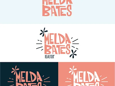 Melda Bates Font and Logo branding graphic design logo typeface
