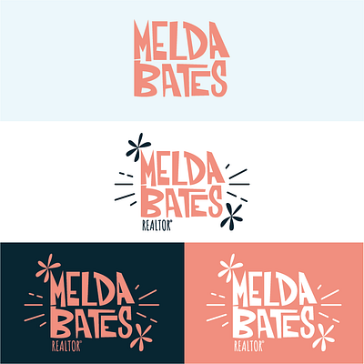 Melda Bates Font and Logo branding graphic design logo typeface