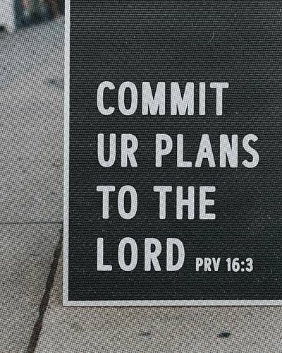 Commit your plans to the Lord | Social Posts christian