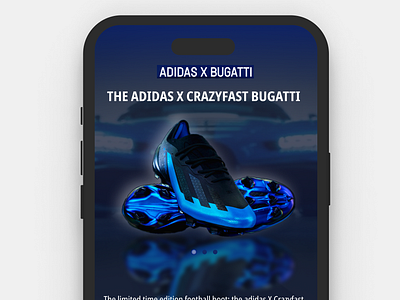 Daily UI Challenge: Checkout Page adidas athletic blue brand collab branding bugatti challenge checkout checkout page checkout ui ios mobile sneakers sports ui ui challenge ux