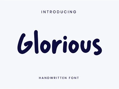 Glorious Handwritten Font book branding cards cover design font food graphic design greeting handwriting handwritten logo menu