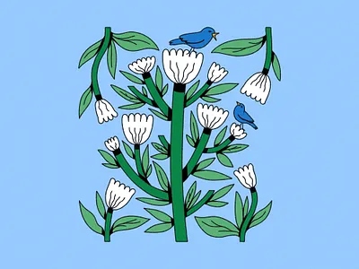 Spring has come! colorful colourful digital illustration drawing editorial illustration flowers illustration nature