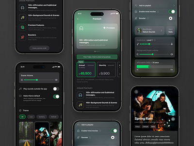 Music Player - App Design affirmation app app ui minimal music music track new design playfull prodcast trendy