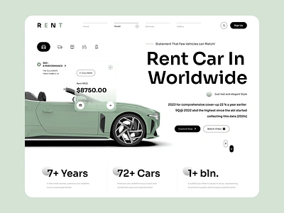 Car Rental Website car booking car booking page car rent car rental company car rental website car website clean ui hero section luxury cars modern website design premium cars rent a car rental website transport typography ui design ui ux uiux design web design web page