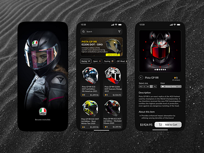 AGV Helmets Mobile Store agv dailyui design helmet ui uidesign uiux uiuxdesigner