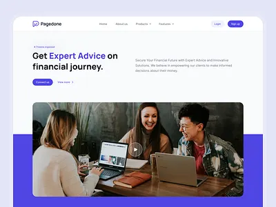 Horizontal Hero Section with Video - Pagedone blog section graphic design hero section ui video section