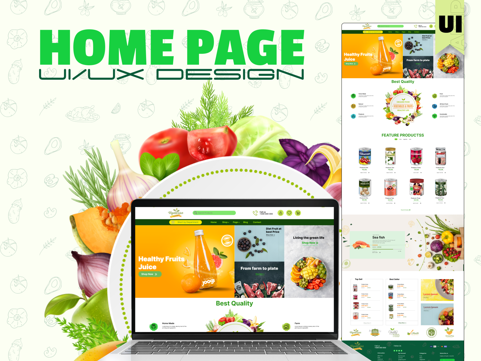 HOME page ui/ux Design by Moshiur Rahman Adip on Dribbble