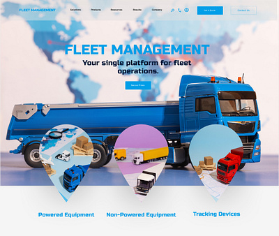 Fleet Management Landing UI page