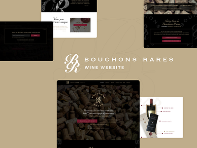 Bouchons Rares - Wine Website branding clean design logo modern new shopping store ui web web design website website design wine wine website