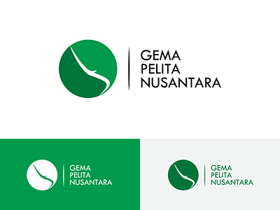 Gema Pelita Nusantara Logo Design aceh circle circles circular community service graphic design green green color indonesia logo logo design rencong sabang