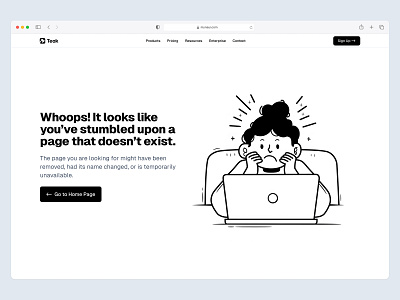 404 🏳️ 404 design illustration landing landing page minimal not found saas ui web design