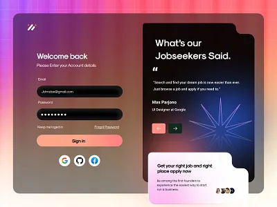 Signup ui Design app dark theme design form interface login login form login ui login ui desing login ux ui minimal signup ui design singnup ui ui interface uiux ux uxui