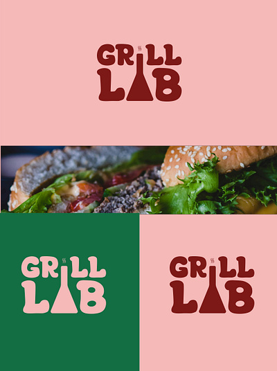 Grill Lab Brand Identity branding design graphic design logo visual identity