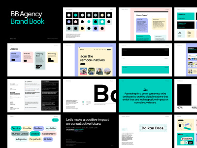 BB Agency - Brand Book agency attribites balkan bros bb agency brand architecture brand book branding colors design graphic design guidebook illustrations logotype style guide tone of voice typogrpahy vision visual identity wordmark