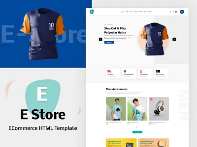 E Store – Responsive ECommerce HTML5 Template | Online Shop 3d animation branding development digital store template ecommerce html templates ecommerce website estore graphic design html5 template multipage templates online business online shop template online store template responsive design retail store template shopping website template store website ui woocommerce business