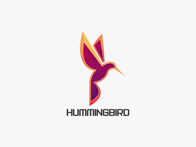HUMMING BIRD bird coloring bird design logo bird icon bird logo branding graphic design humming bird humming bird logo logo
