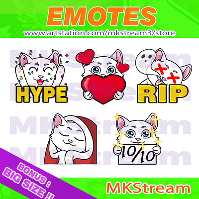 Twitch emotes cute cat hype, love, rip, comfy & perfect pack animated emotes anime cat cat emotes comfy cute design emote emotes hype illustration kitty logo love perfect pussy rip sub badge twitch emotes