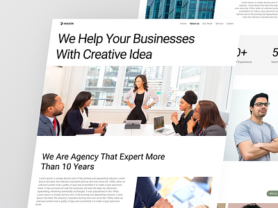 About Website Agency about about us about us page clean company page design landing page product design uiux web agency web design website