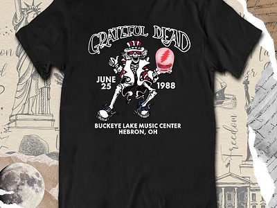 Grateful Dead June – 25 – 1988 Buckeye Lake Music Center Hebron