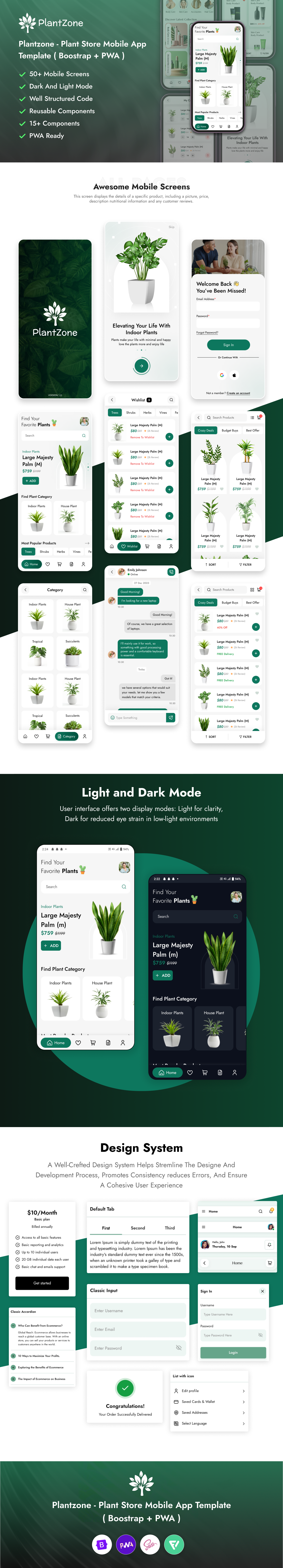 PlantZone - Plant Store Mobile App Template ( Bootstrap + PWA ) By ...