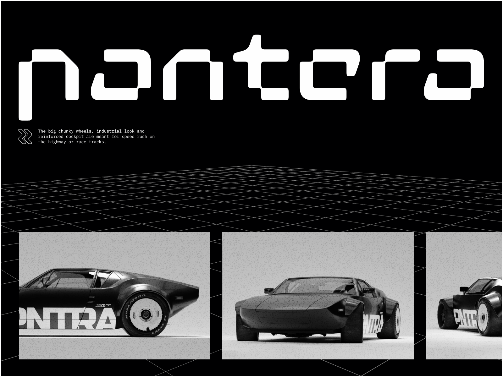 pantera//contra animation branding car clean concept concept car contra design landing pantera retro synthwave tech typography ui ui design
