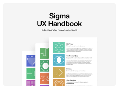 Sigma UX Handbook ebook sigma ui ux uxdesign