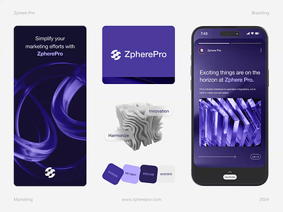 Zphere Pro - Marketing Company Branding ads b2b brand identity branding branding concept company profile dipa inhouse email newsletter email template graphic design logo marketing modern pdf pitch deck saas social media templates startup vector visual identity