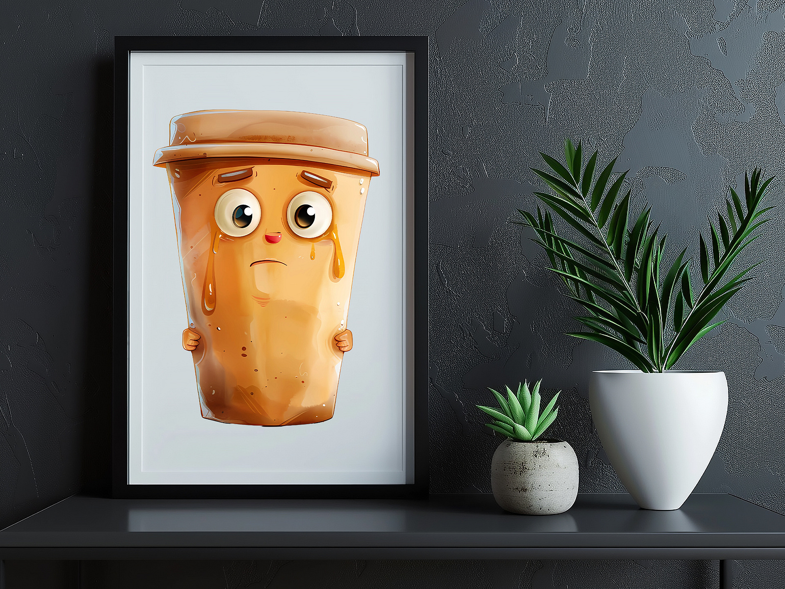 Scare Coffee Paper Cup Cartoon Character illustration by SWEET ART on ...