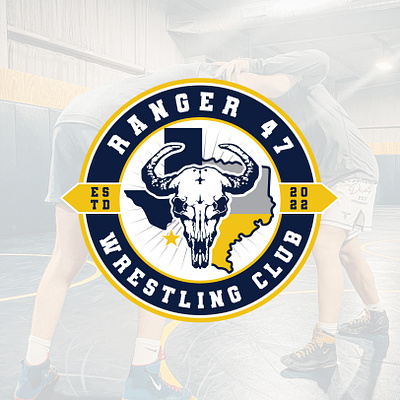 Ranger-47 Wrestling Club badge design badge logo boxing boxing logo brand designer branding graphic design graphic designer logo logo designer logo ideas logo maker motion graphics wrestling wrestling club wrestling logo