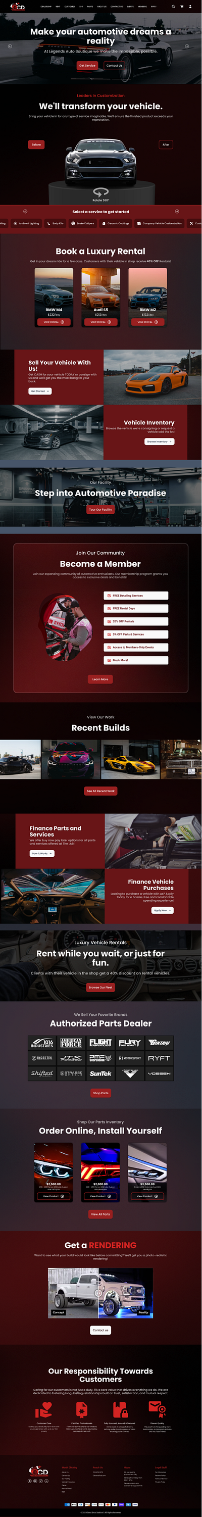 UI Design for Landing Page Obsessed Fab branding design landing page ui