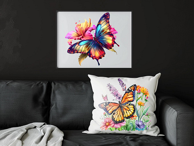 Butterfly Clipart Sublimation branding design graphic design illustration