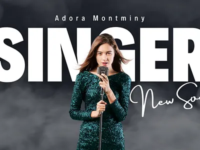 singer thumbnails animation graphic design ui