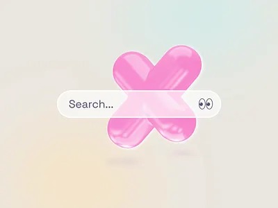 Search Bar Animation 3d after effects animation bar clean design figma interface letter micro interaction motion motion graphics parallax search ui ux web