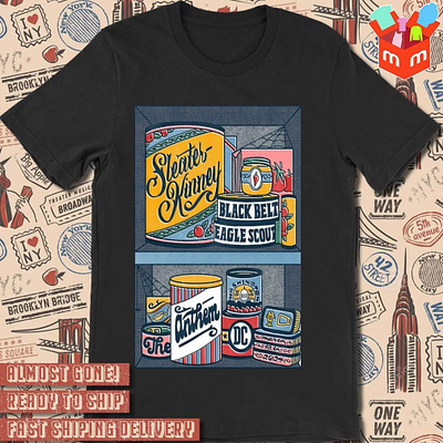 Sleater-Kinney Mar 12-2024 Washington DC poster t-shirt