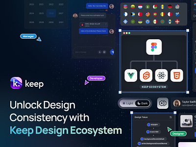 Keep Design System design designsystem keep keep.io ridoy rock system ui ux web web design