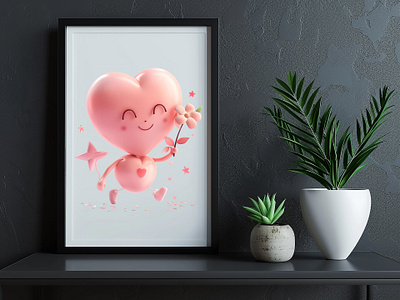 Cute Love Character Clipart branding design graphic design illustration