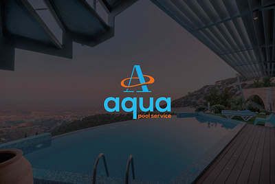 Aqua Pool Service Logo abstract aqua brand identy branding business logo clean logo creative graphic design icon illustration letter a logo logo designer logo mark modern logo pool service symbol vector