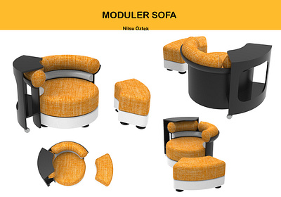 Moduler Sofa 3d 3d model 3drender design render industrial design product design