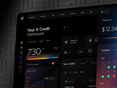 Credit Pros App - Credit Score Dashboard admin app app design b2b business corporate credit credit score crm dashboard design finance fintech management product design software ui ux web web app