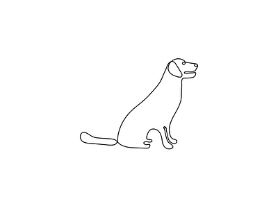 Dog Line Art ! 2024 best line art amazing dog line art branding design dog line art graphic design illustration line art line art dog logo logo logo design minimal dog line art minimal dog logo minimal logo new logo vector vector dog logo