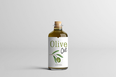Label Design for Olive Oil branding design design label graphic design packaging