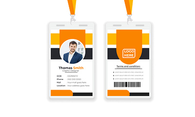 Creative Id card design card design design employee card graphic design hire id card modern professional professional card vector