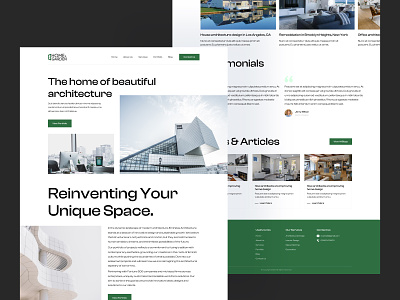 Architecture Landing Page UI Design architecture architecture landing page design branding design graphic design home home space interior design landing page logo ui ui design ui ux ux web design webpage