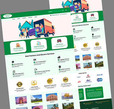 Packers and Movers Store Web Template design ecommerce online online booking packers and movers packers and movers online packing design template design templates web design